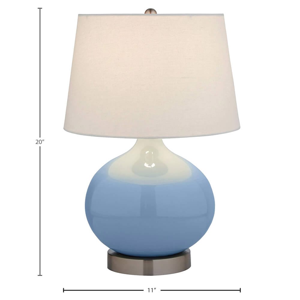 Stone & Beam Ceramic Bedside Table Lamp, Slate Blue