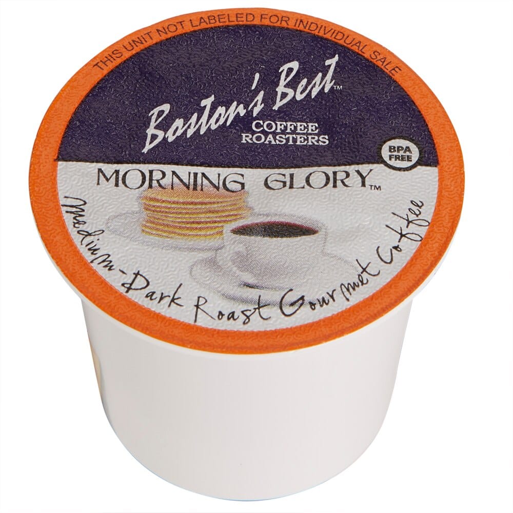 Boston's Best Medium Dark Roast Morning Glory Gourmet Coffee Cups, 80 Count