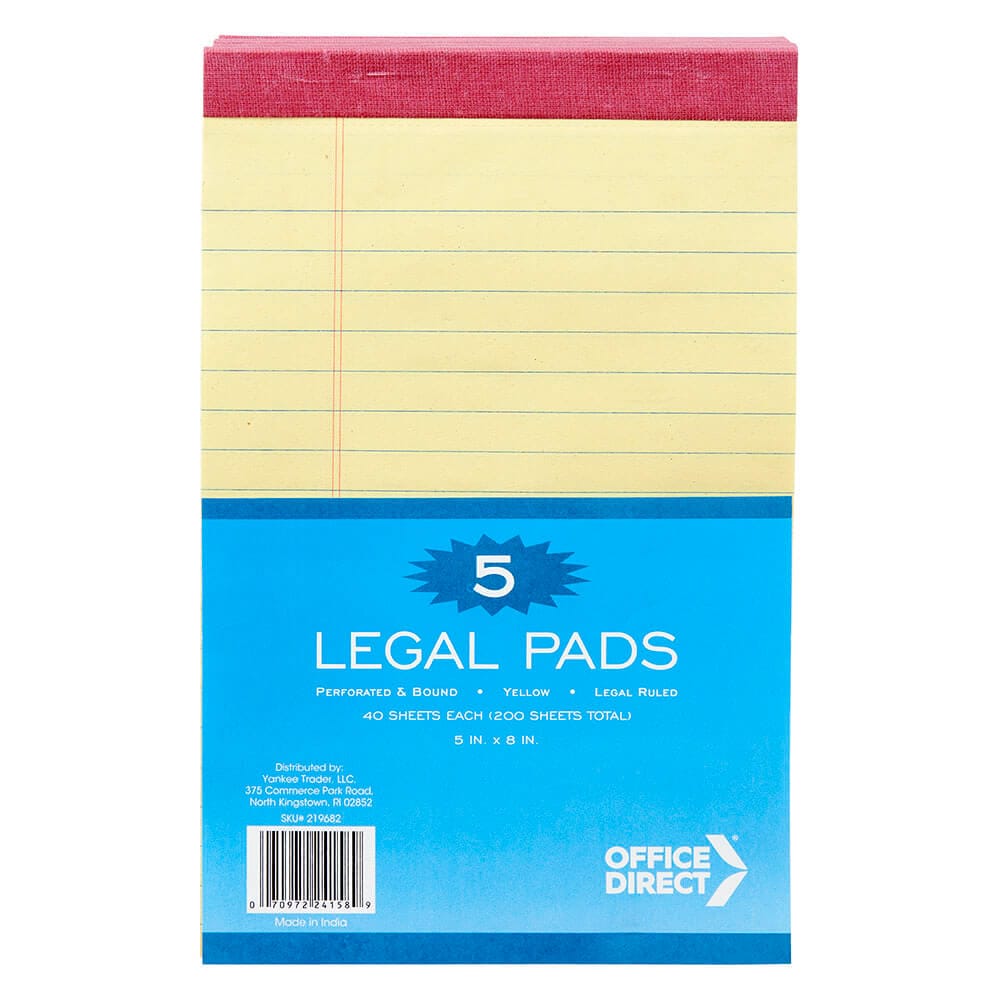 Legal Pads, 5 Count