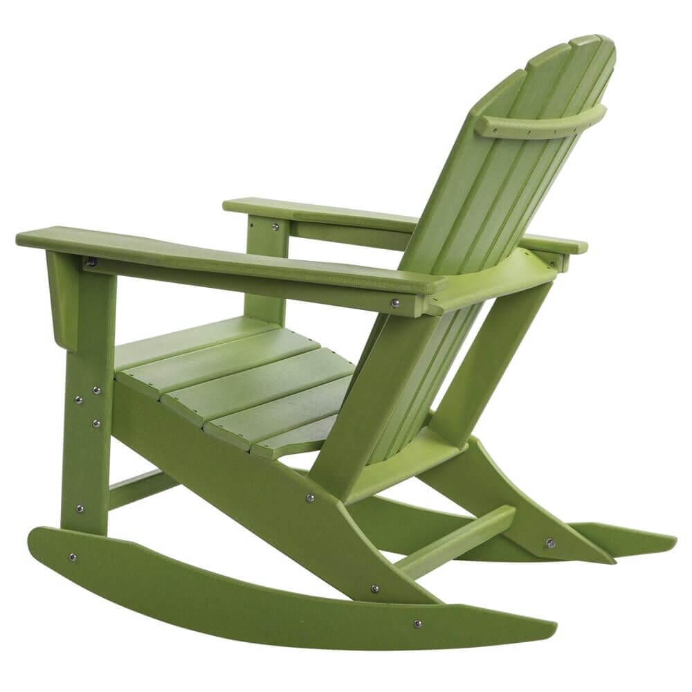 All-Weather Adirondack Rocking Chair, Green