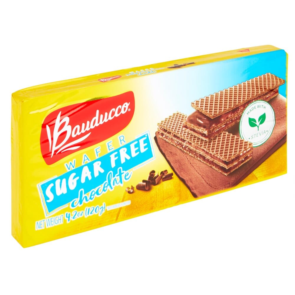 Bauducco Sugar Free Chocolate Wafers, 4.2 oz