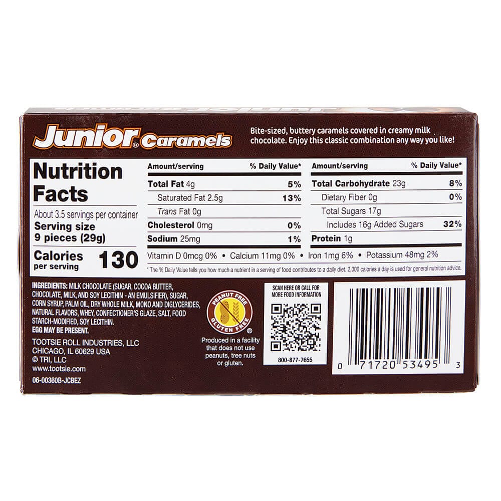 Junior Caramels, 3.6 oz