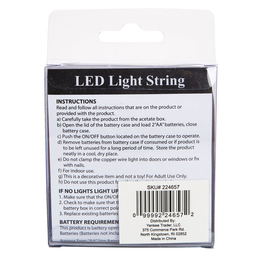 LED String Lights, 18 Lights