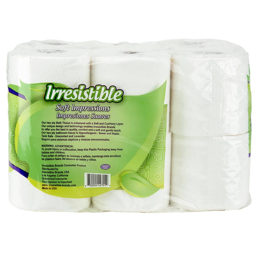 Irresistible Soft Impressions Bath Tissue, 12 Count