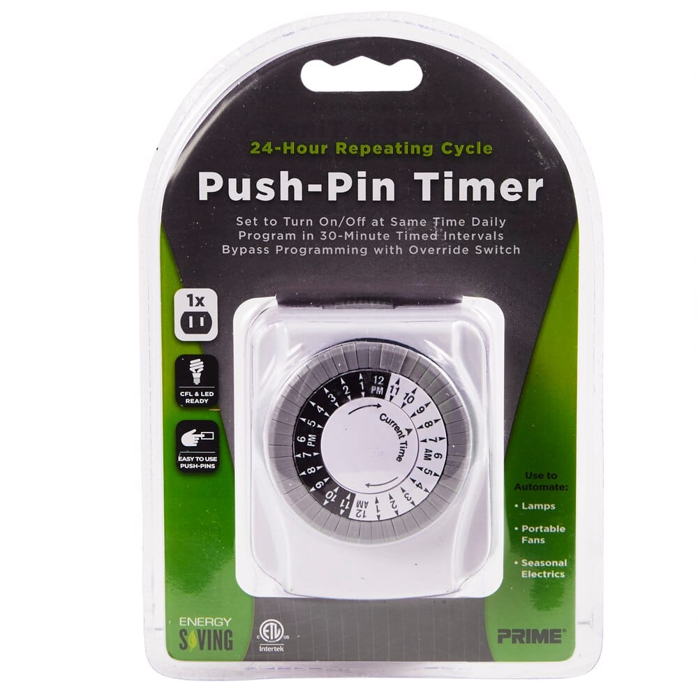 Prime 1 Outlet Push-Pin Timer