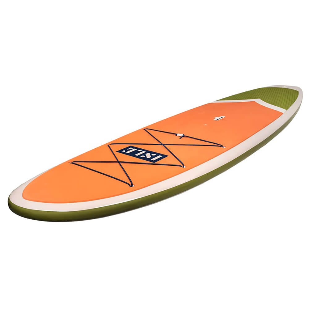 ISLE Outpost 10'6" Hard Stand Up Paddle Board Package, Peach/Moss