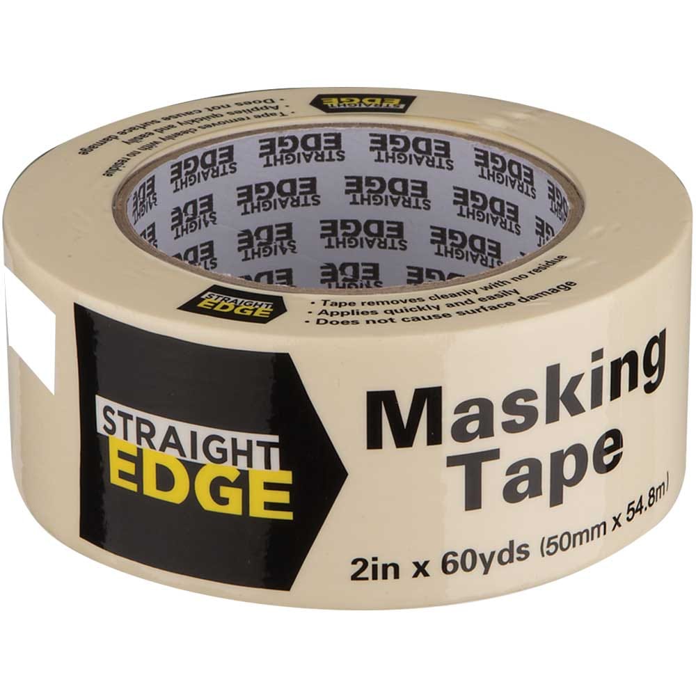 Straight Edge Masking Tape, 2" x 60 yds