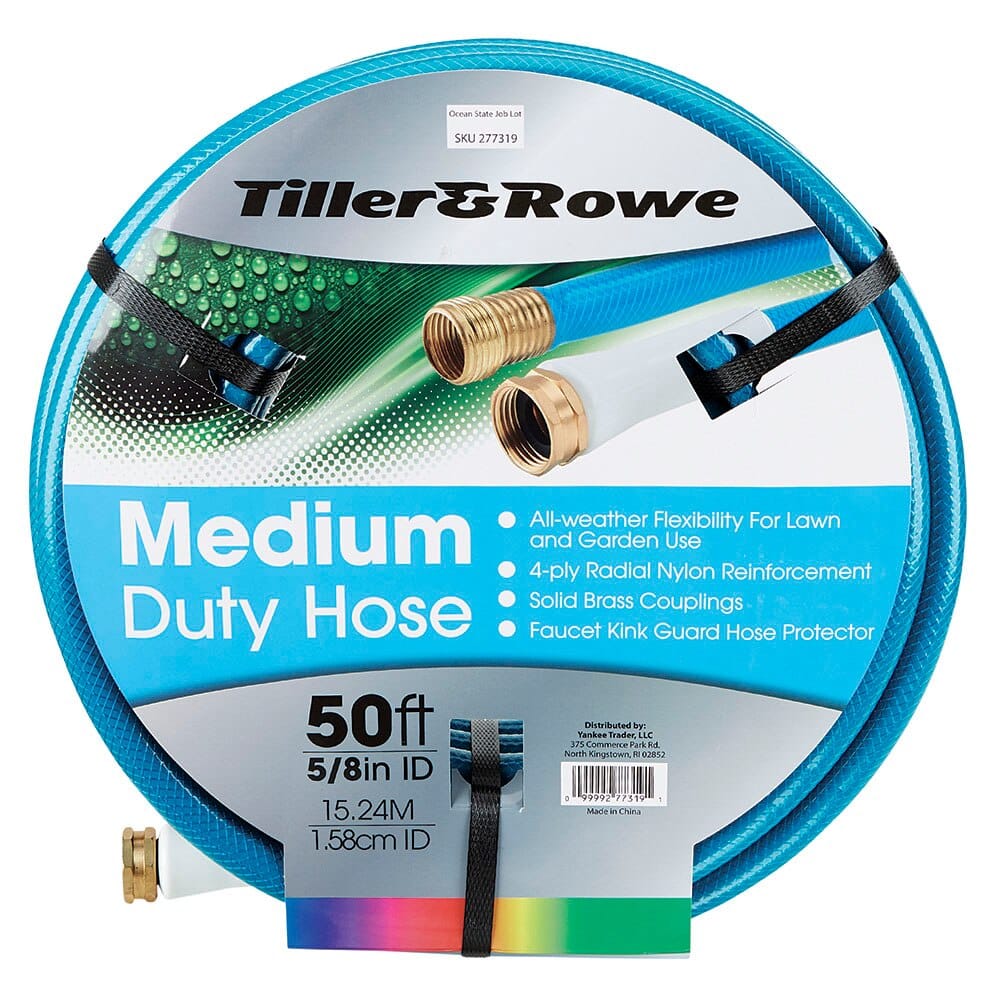 Tiller & Rowe 5/8" Medium-Duty Hose, 50'