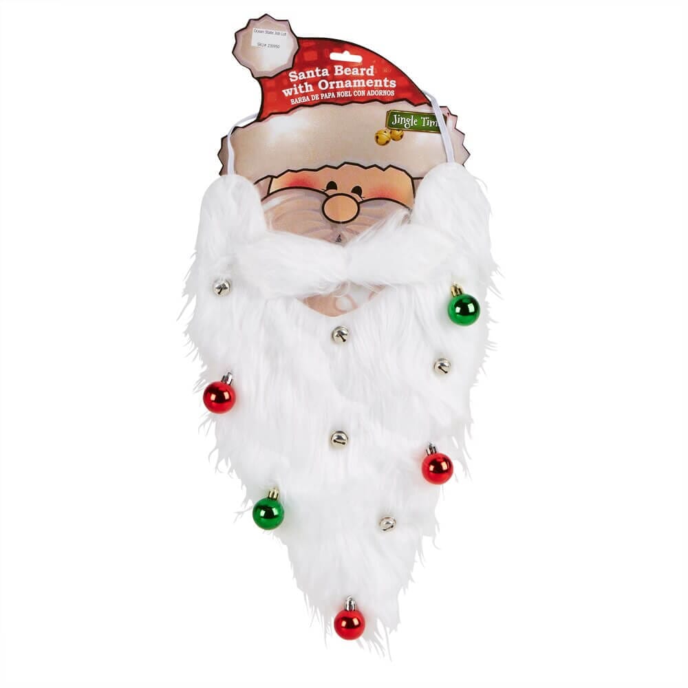 Jingle Time Santa Beard with Ornaments