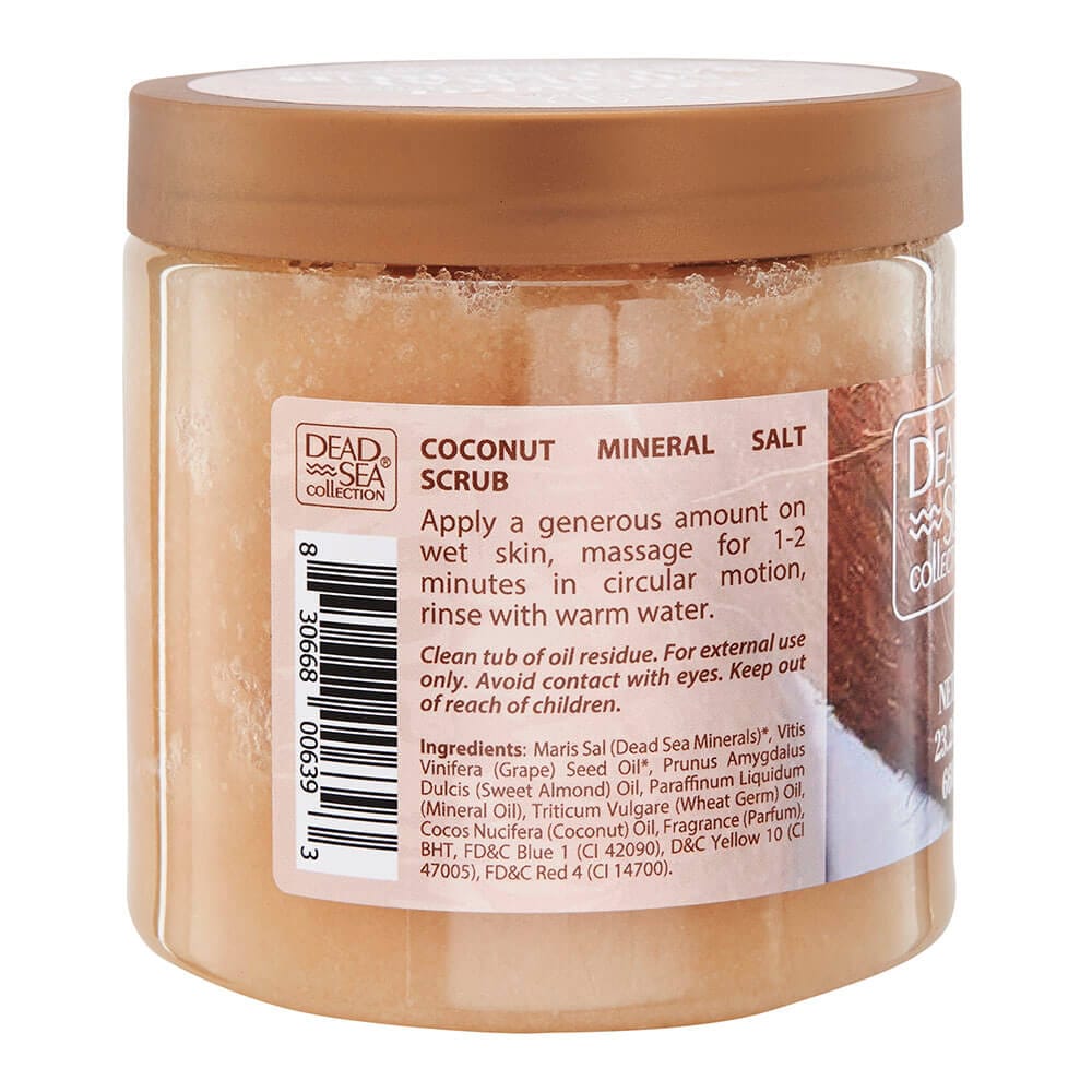 Dead Sea Coconut Mineral Salt Scrub, 23.28 oz