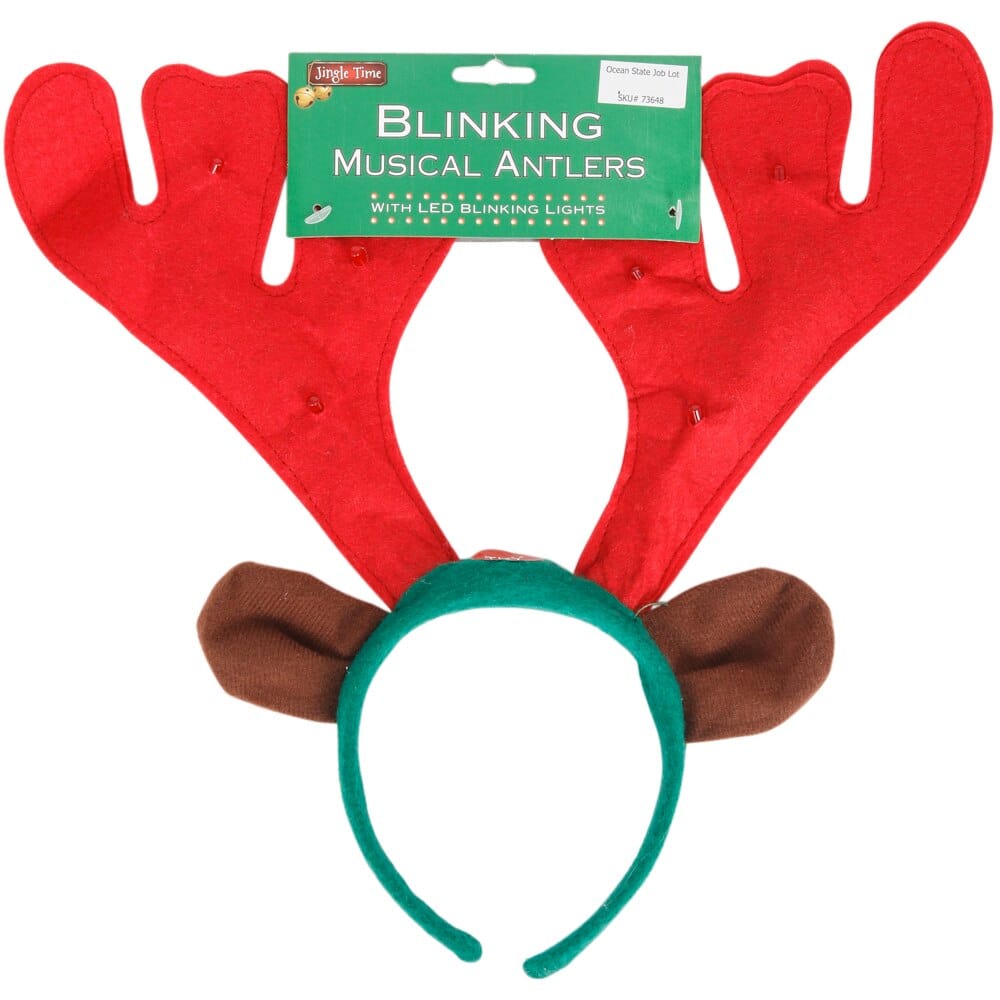 Battery Operated Musical Antler Lighted Headband