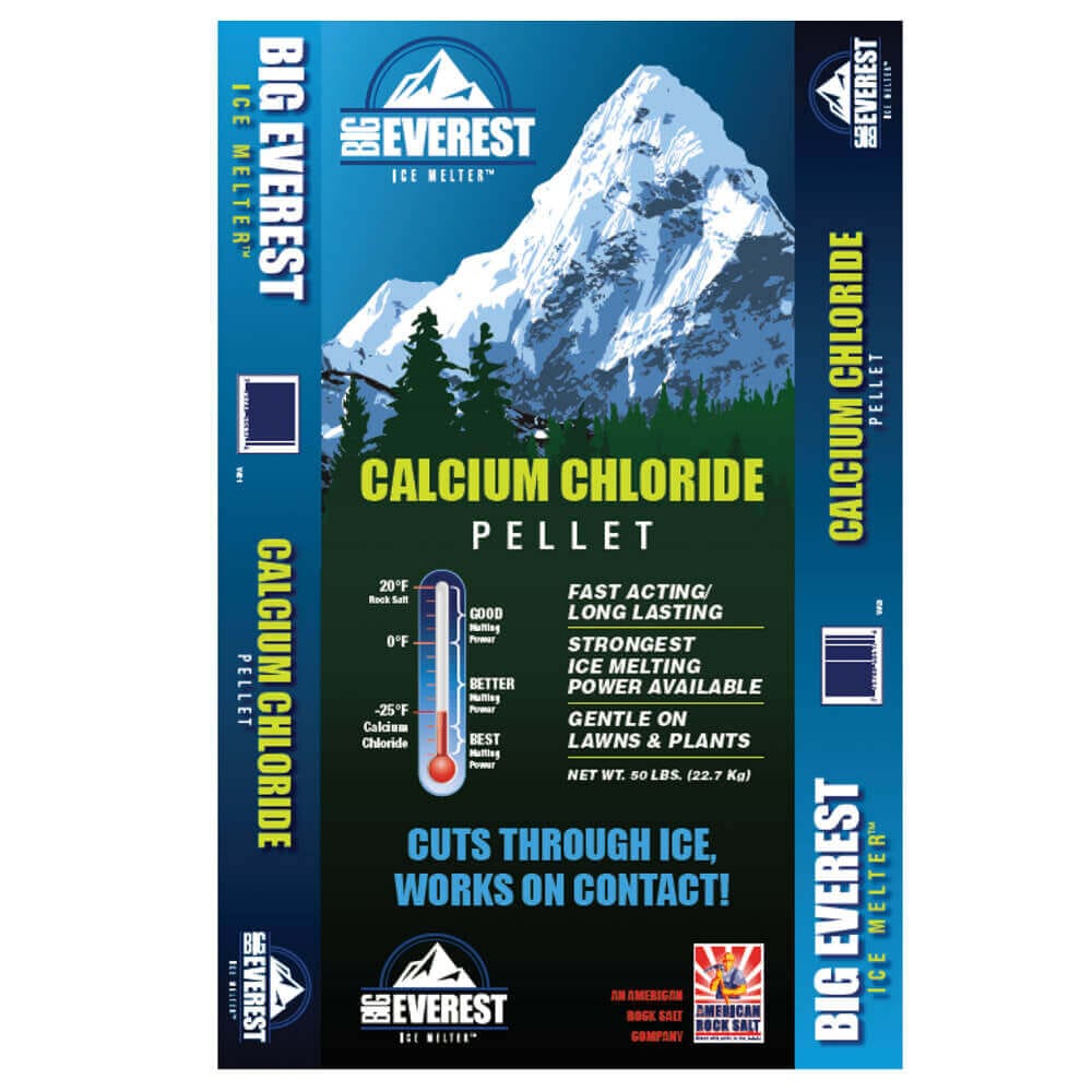 Big Everest Calcium Chloride Pellet Ice Melt, 50 lbs
