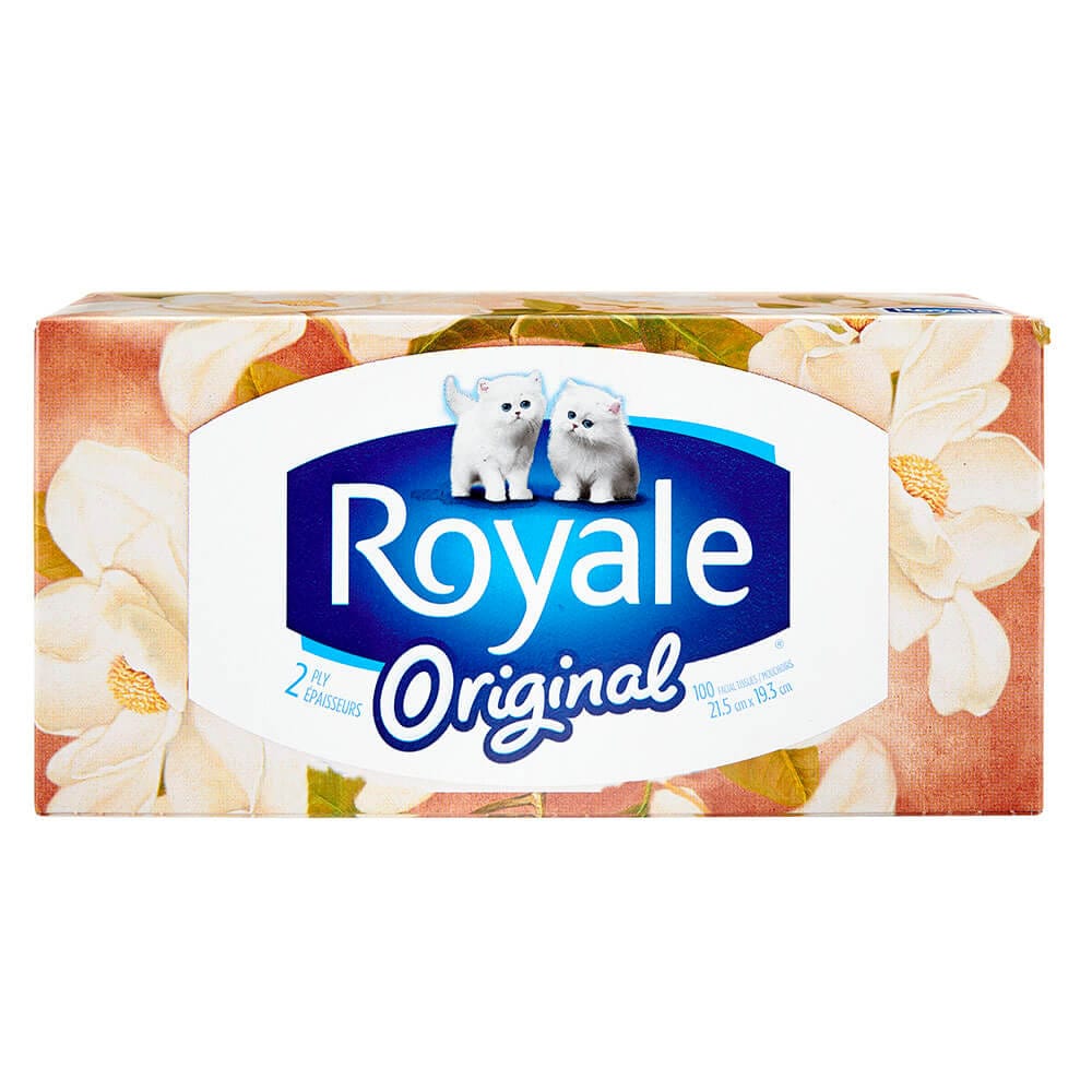 Royale Original 2-Ply Facial Tissues, 100 Count