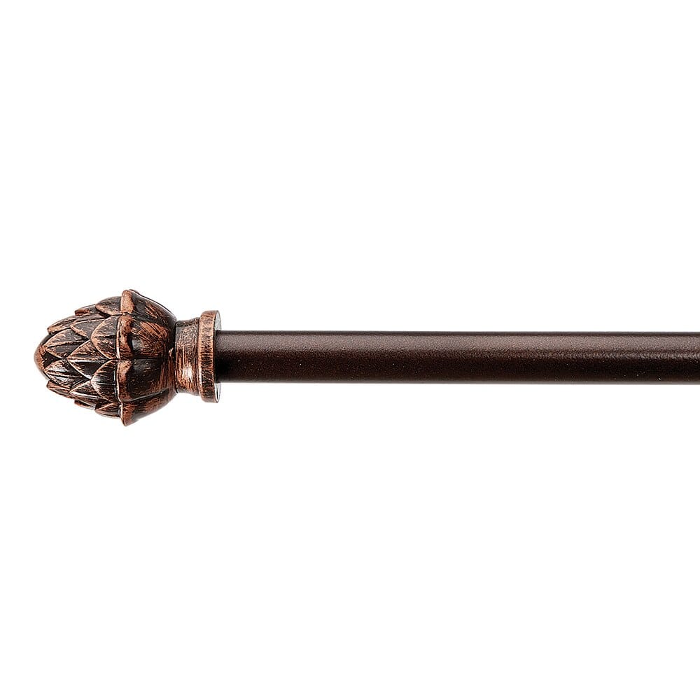 Bronze 24" - 48" Extendable Drapery Rod, 5/8"