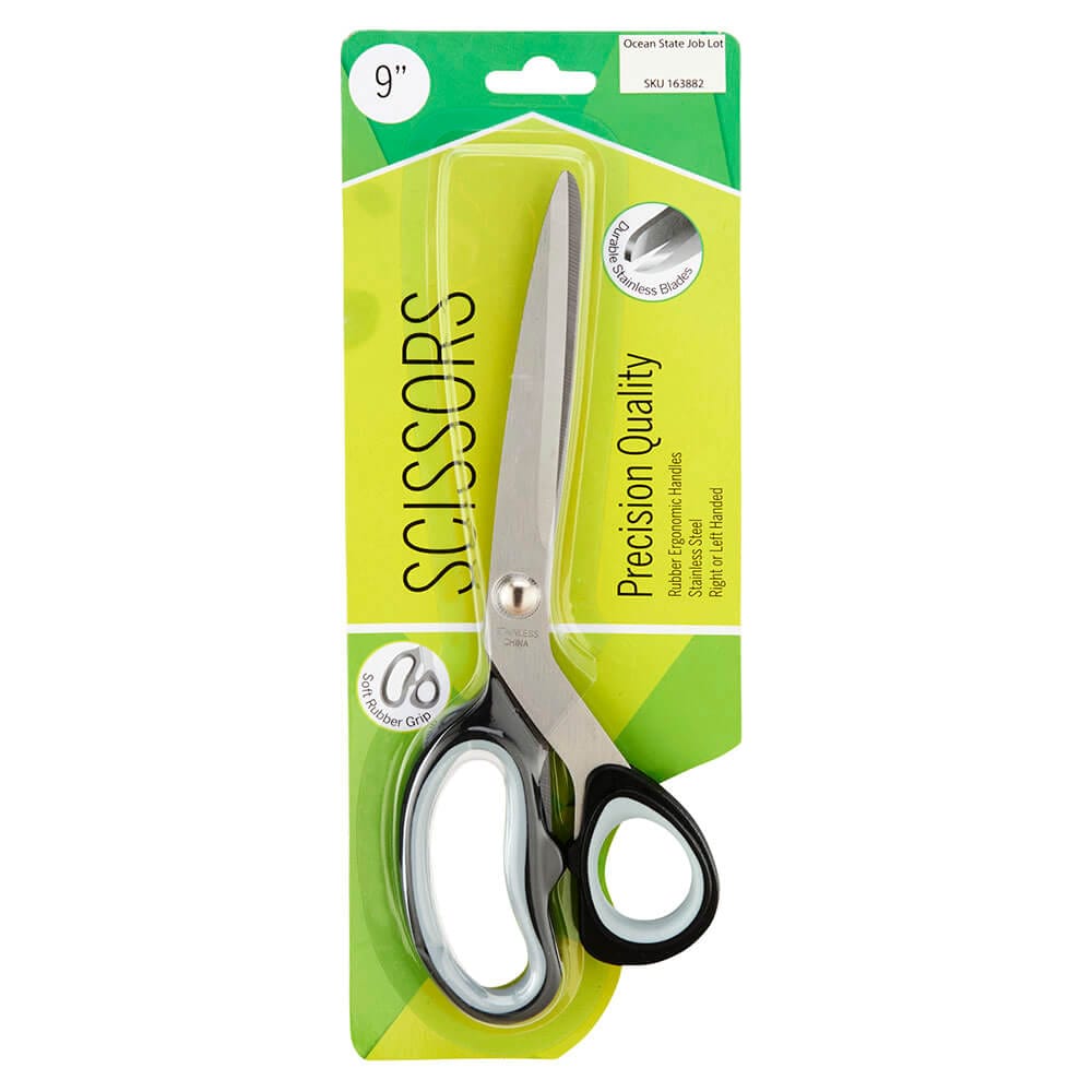 Precision Quality Stainless Steel Scissors, 9"