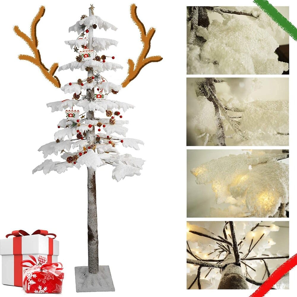6' Artificial Christmas Tree with Built-In Lights