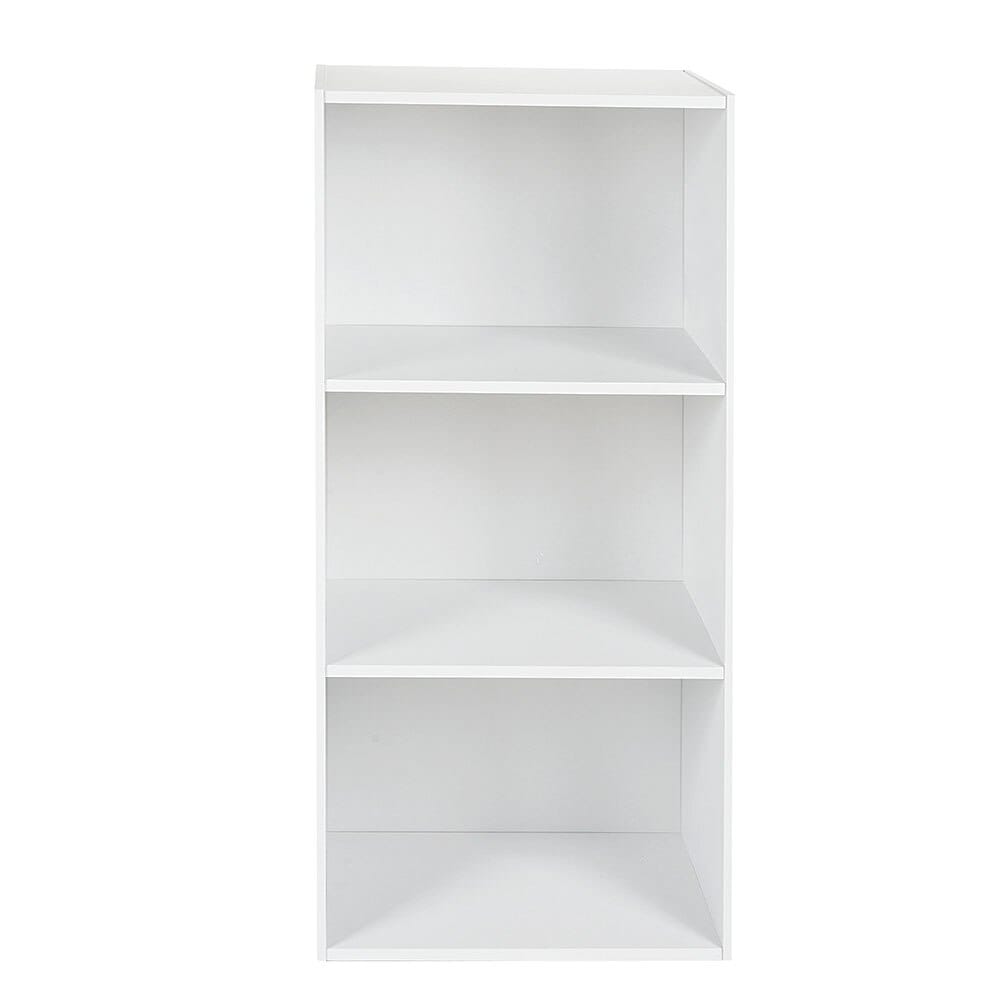 3 Shelf White Bookcase