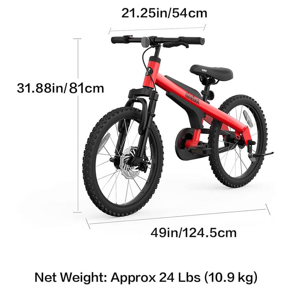 Segway Ninebot 18" Kids' Bike with Kickstand, Red