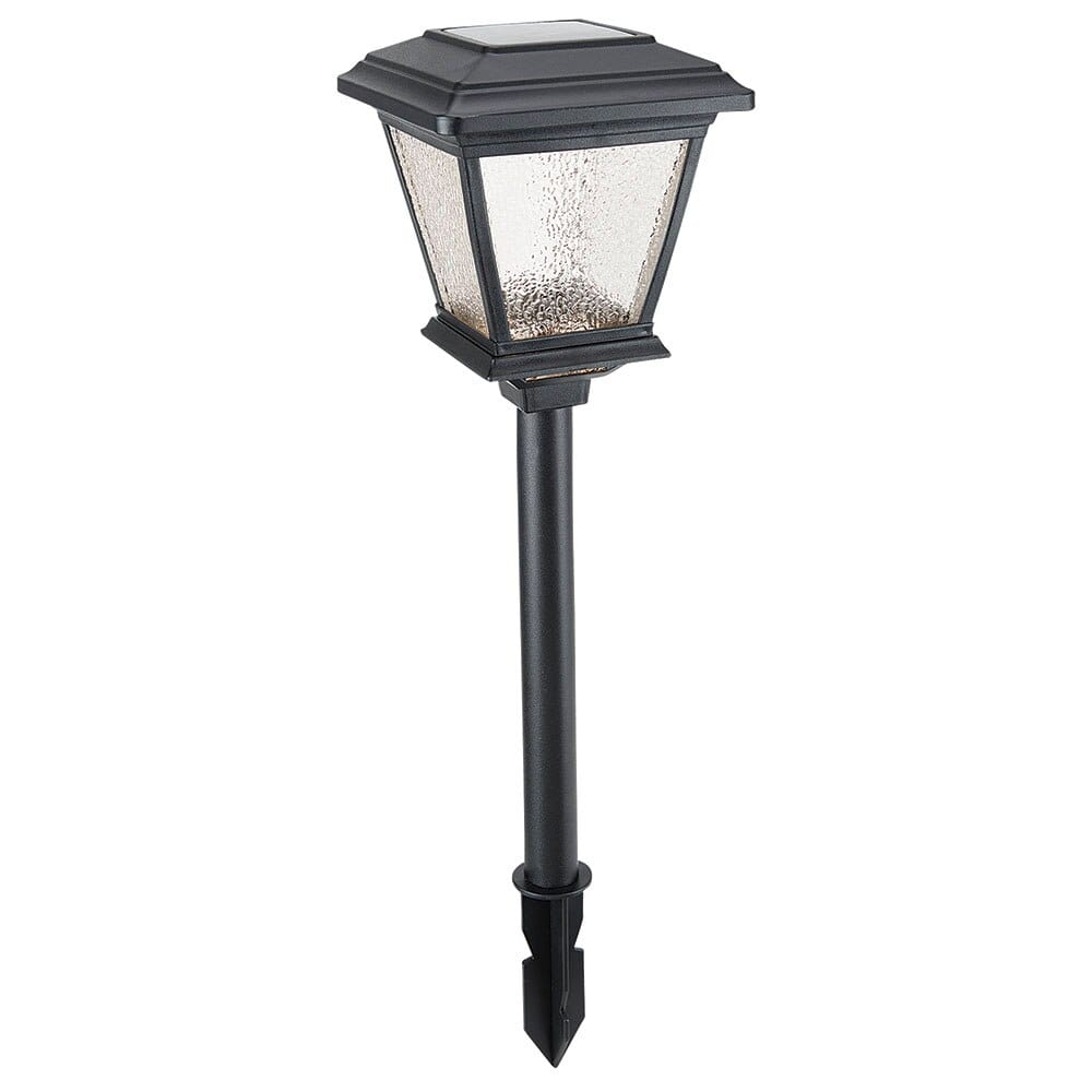 Outdoor Living Accents Solar Stake Light with Faceted Glass, 18"