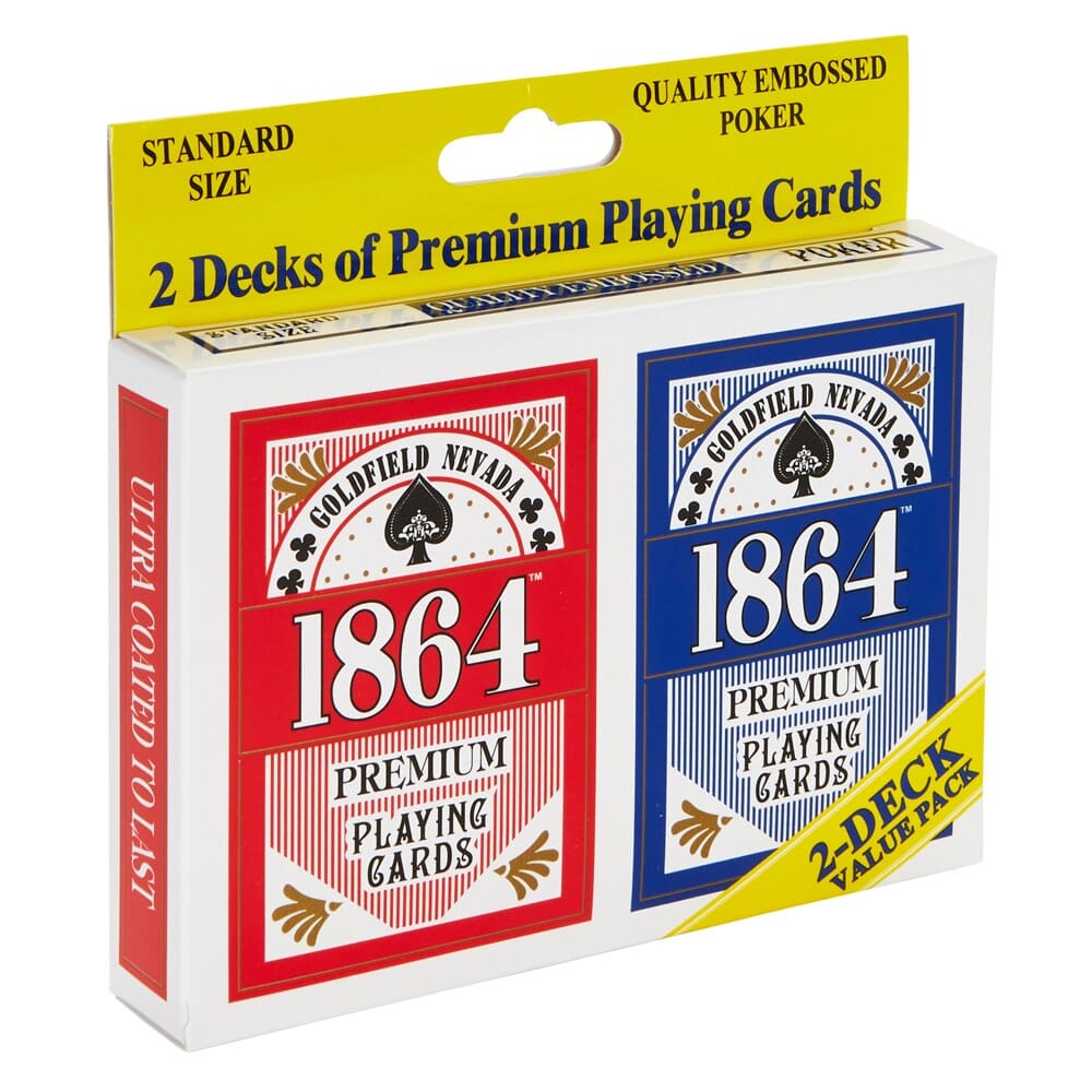 1864 Premium Playing Cards, 2-Decks