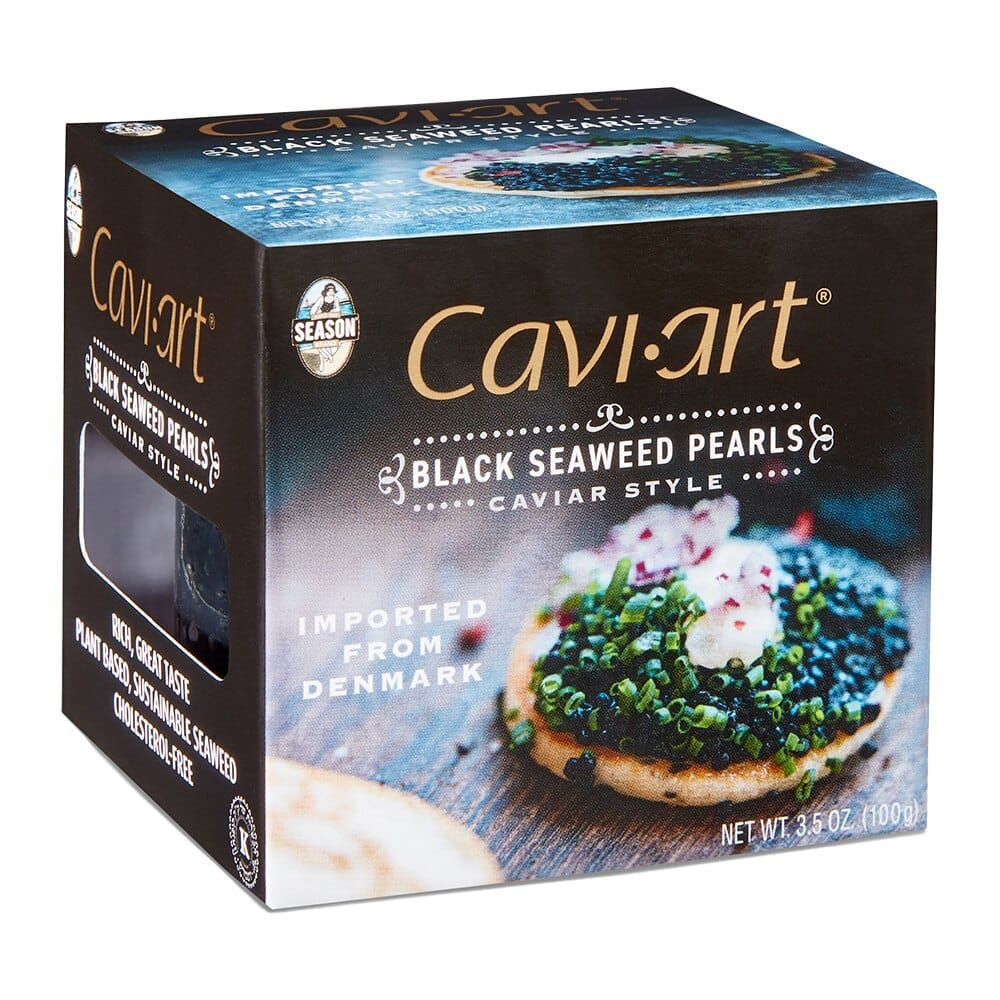 Season Brand Caviar Style Black Seaweed Pearls, 3.5 oz
