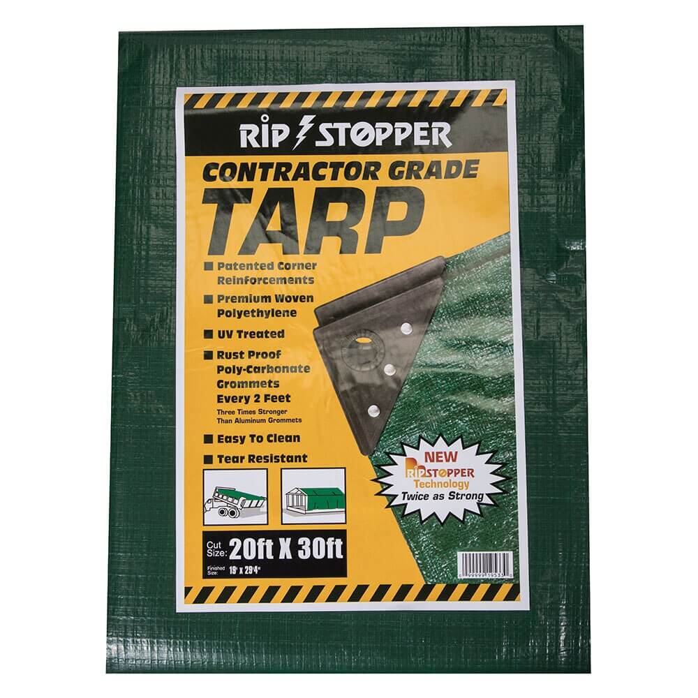 Rip Stopper 20' x 30' Contractor Grade Tarp