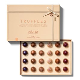 Open 24 piece truffles collection box