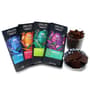 Ethel M Reserve Limited Edition Single Origin Dark Chocolate Bar - Set of all 4 Bars - Each Bar with bowl of chocolate pieces and bowl of cocoa nibs