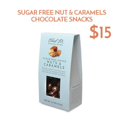 sugar-free nuts and caramels $15usd