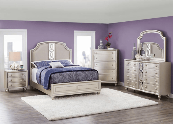 platinum 7 pc. queen bedroom - the roomplace