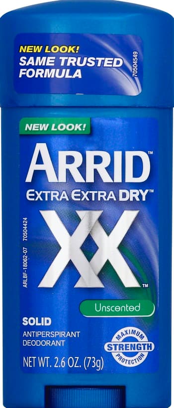 Arrid XX Anti-Perspirant Solid Unscened 2.6 oz image