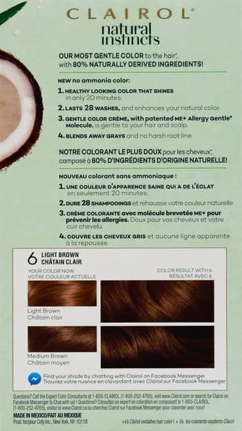 Clairol Natural Instincts 136 Suede Light Brown