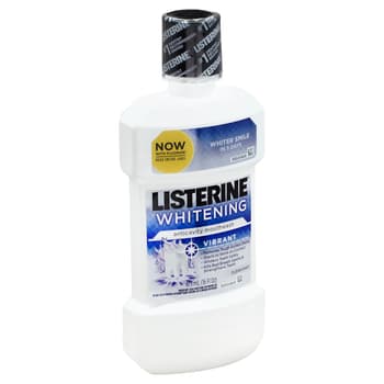 Listerine Whitening Rinse Vibrant White 16 Oz Harmon Face Values