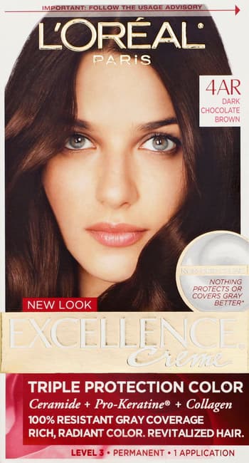L Oreal Excellence Dark Chocolate Brown 4ar