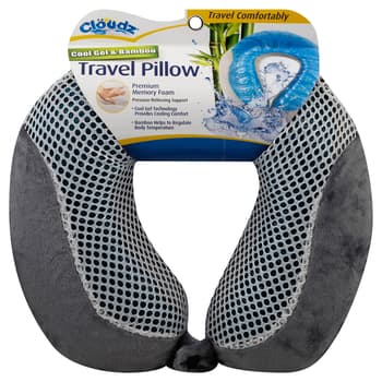 Cloudz Cool Gel And Bamboo Memory Foam Pillow Grey Harmon Face