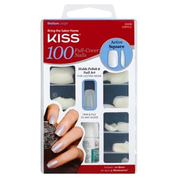 Kiss 100 Nails Active Square Harmon Face Values