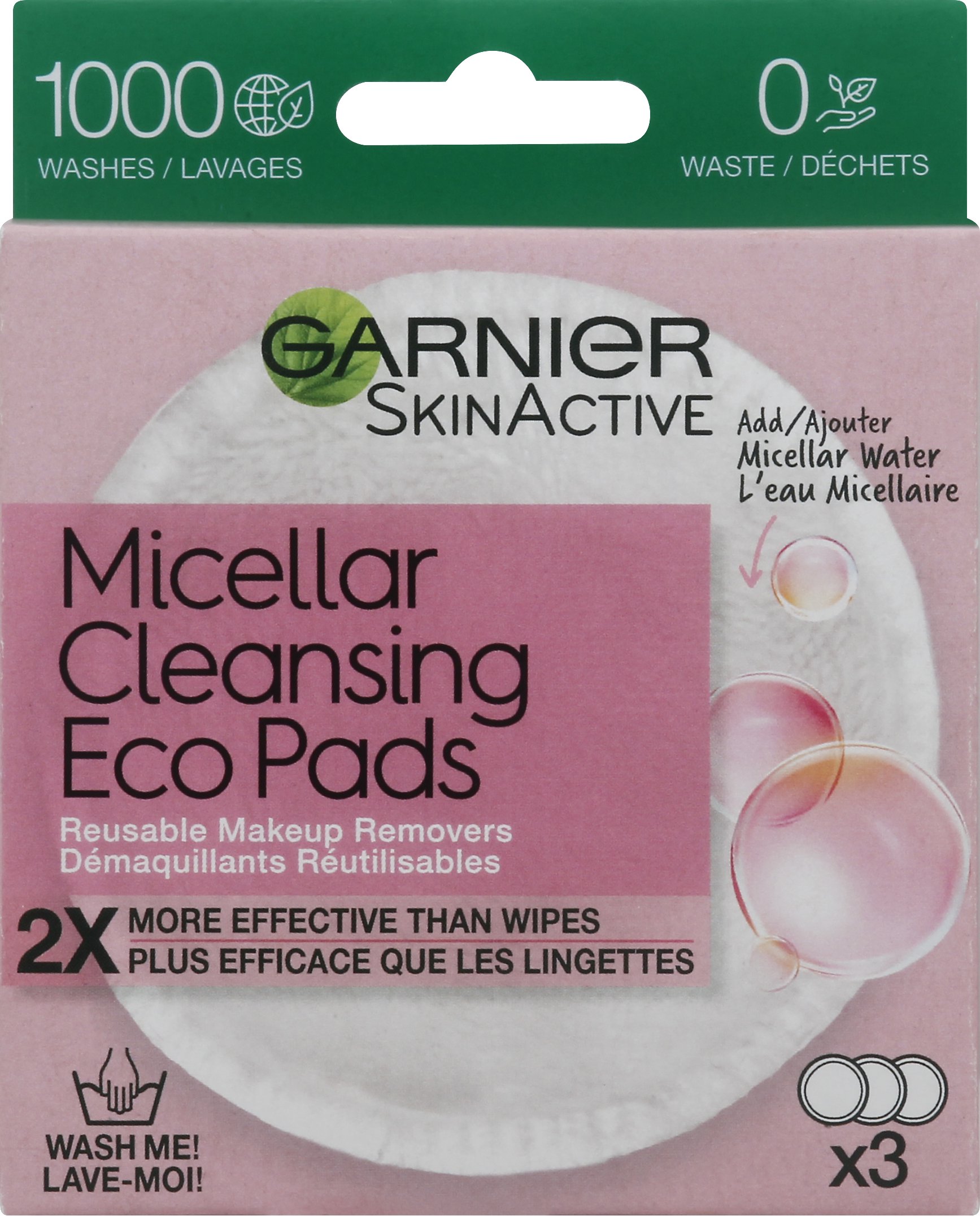 garnier skinactive micellar cleansing eco pads