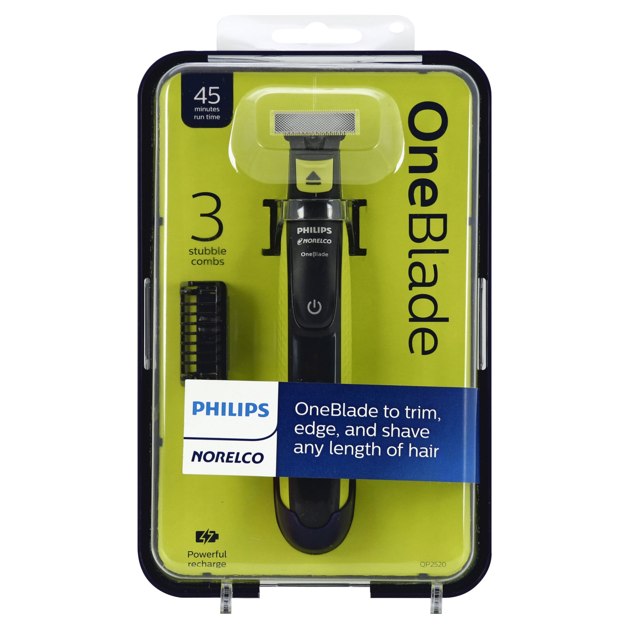 philips norelco oneblade hybrid rechargeable men's electric shaver and trimmer