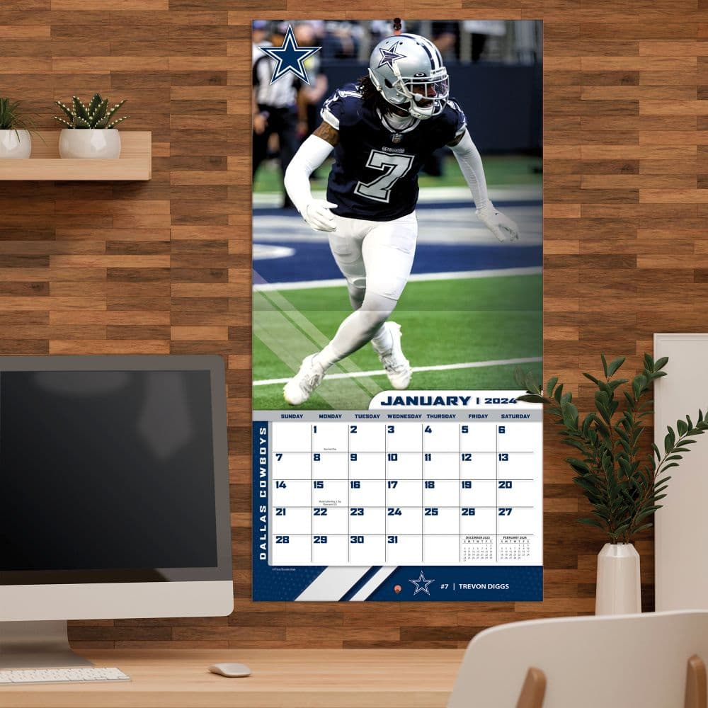 Dallas Cowboys 2024 Wall Calendar
