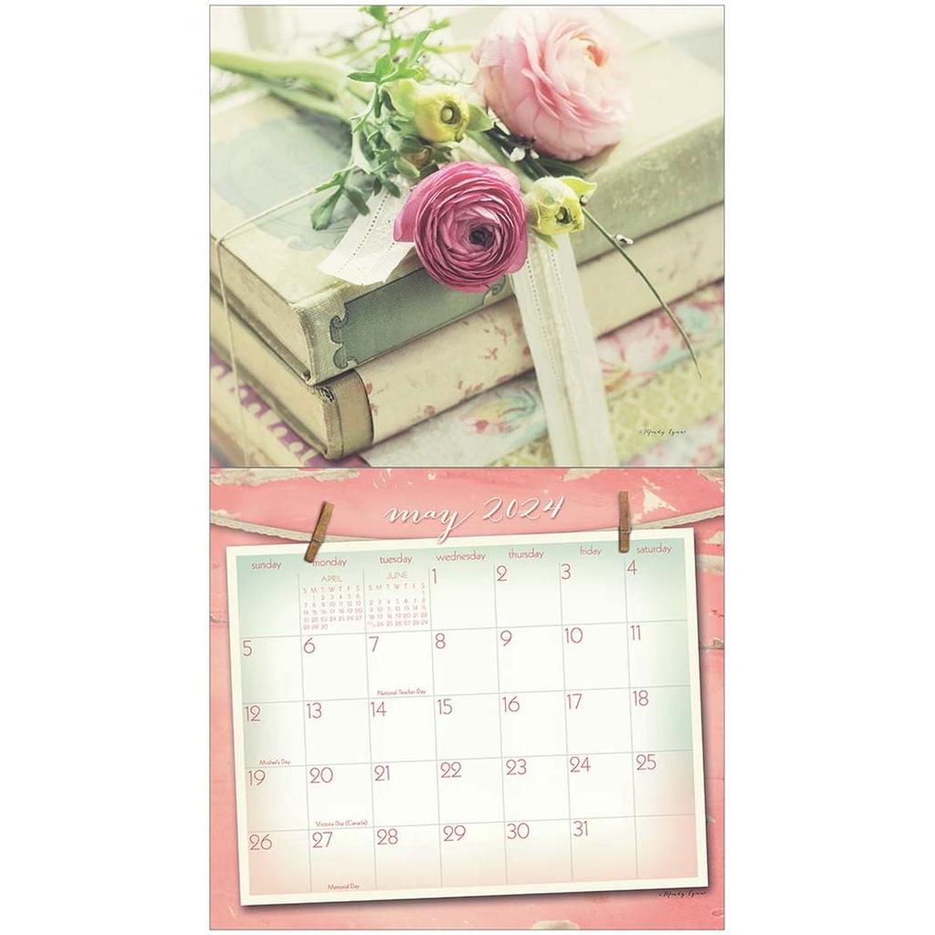 Vintage Pink 2024 Wall Calendar Second Alternate Image width=&quot;1000&quot; height=&quot;1000&quot;