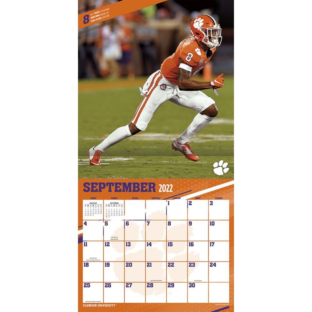COL Clemson Tigers 2023 Mini Wall Calendar - Calendars.com