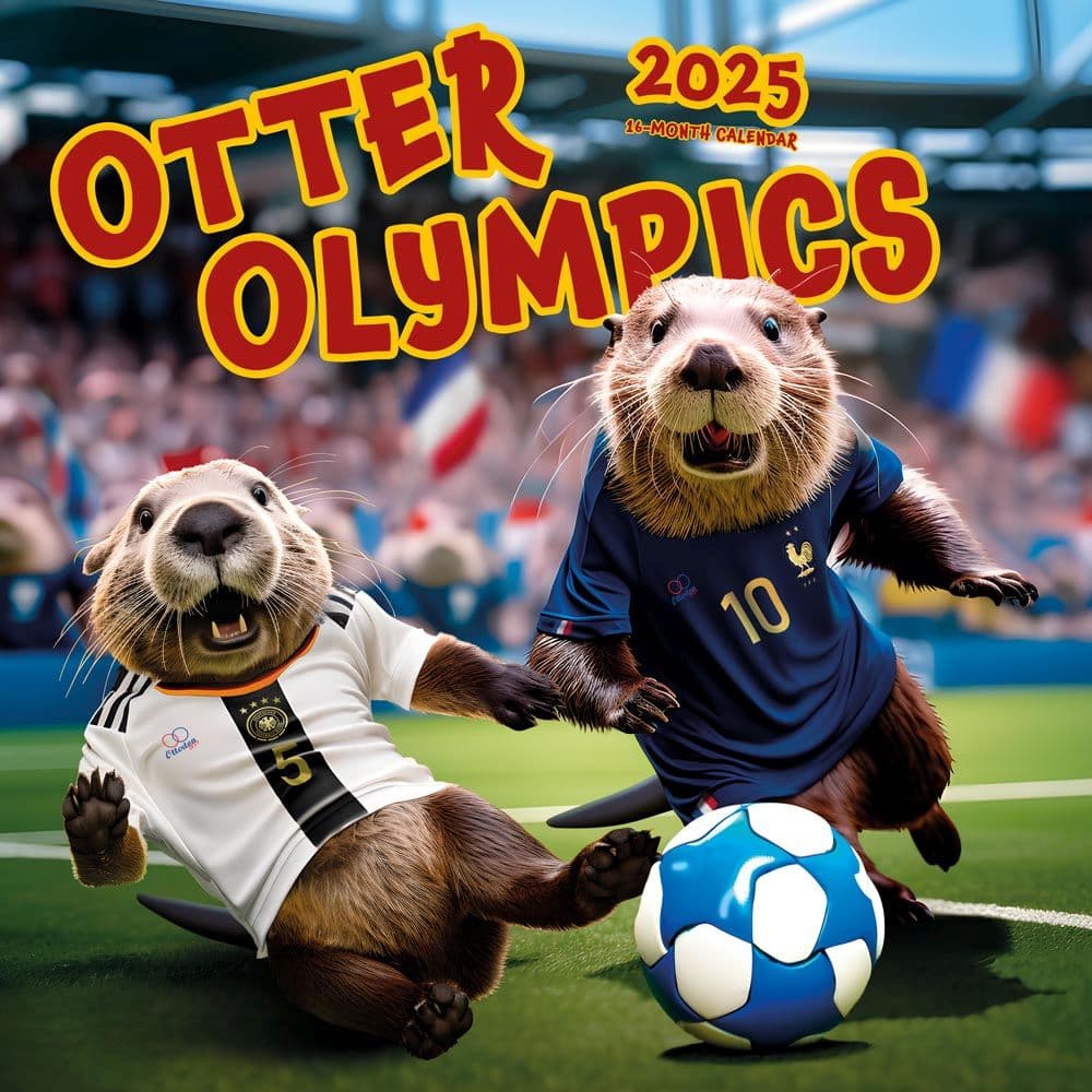 Otter Olympics 2025 Wall Calendar Main Product Image width=&quot;1000&quot; height=&quot;1000&quot;