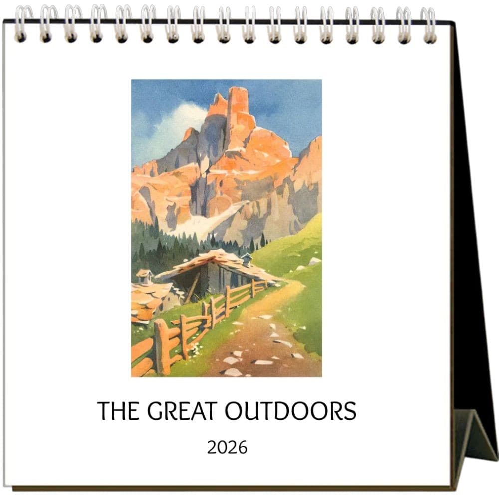Great Outdoors 2026 Easel Desk Calendar Main Product Image