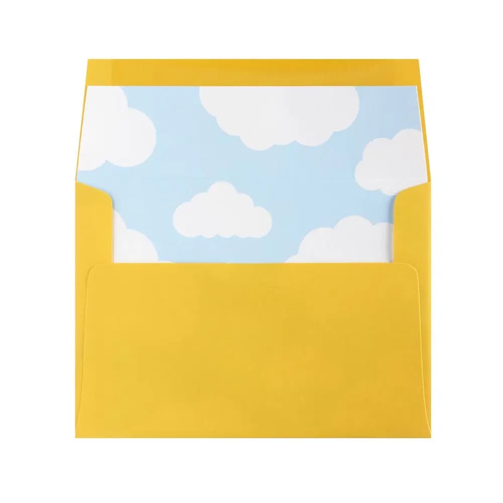 Parachutes Baby Shower New Baby Card front of envelope