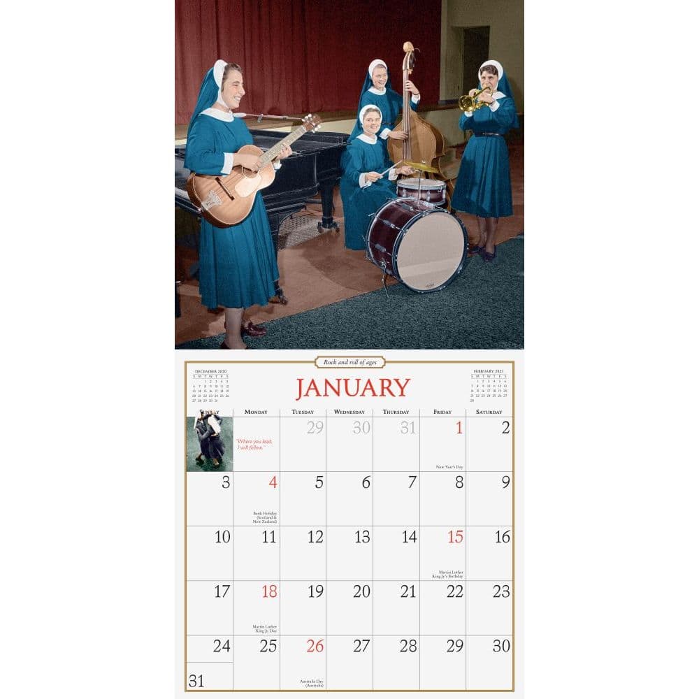 Nuns Having Fun Wall Calendar