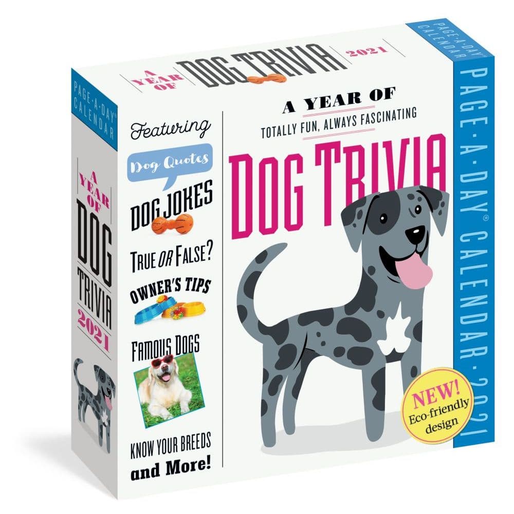 Dog Trivia Desk Calendar - Calendars.com