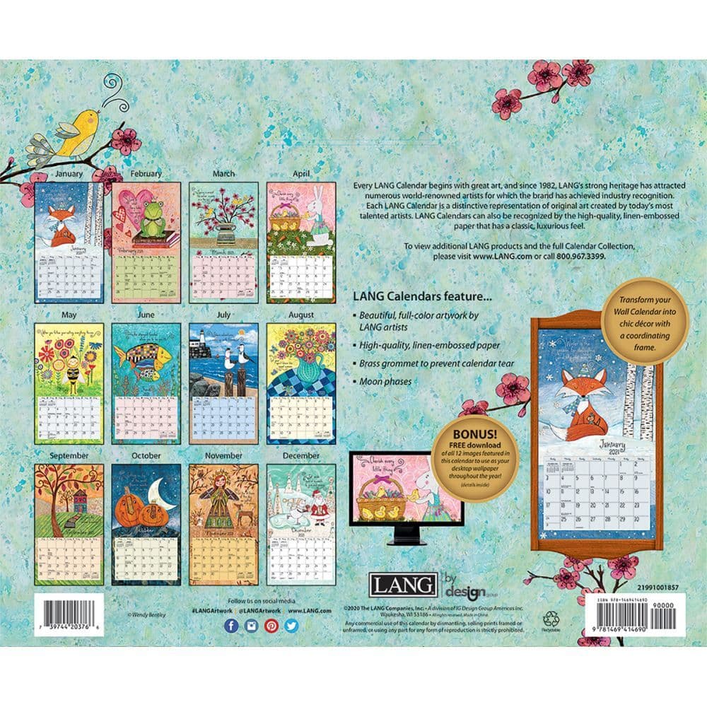 Favorite Things Wall Calendar by Wendy Bentley