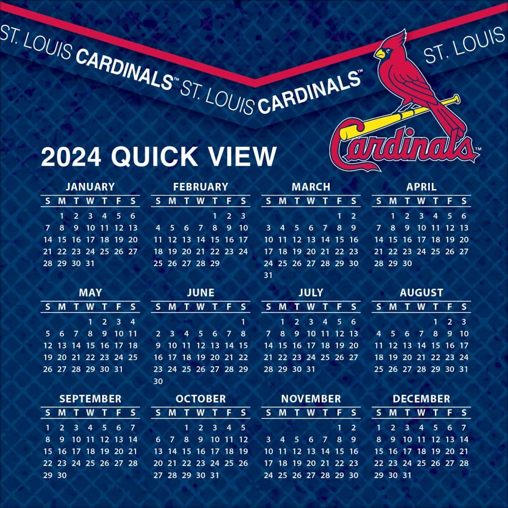 MLB St Louis Cardinals 2024 Desk Calendar Fourth Alternate Image width=&quot;1000&quot; height=&quot;1000&quot;
