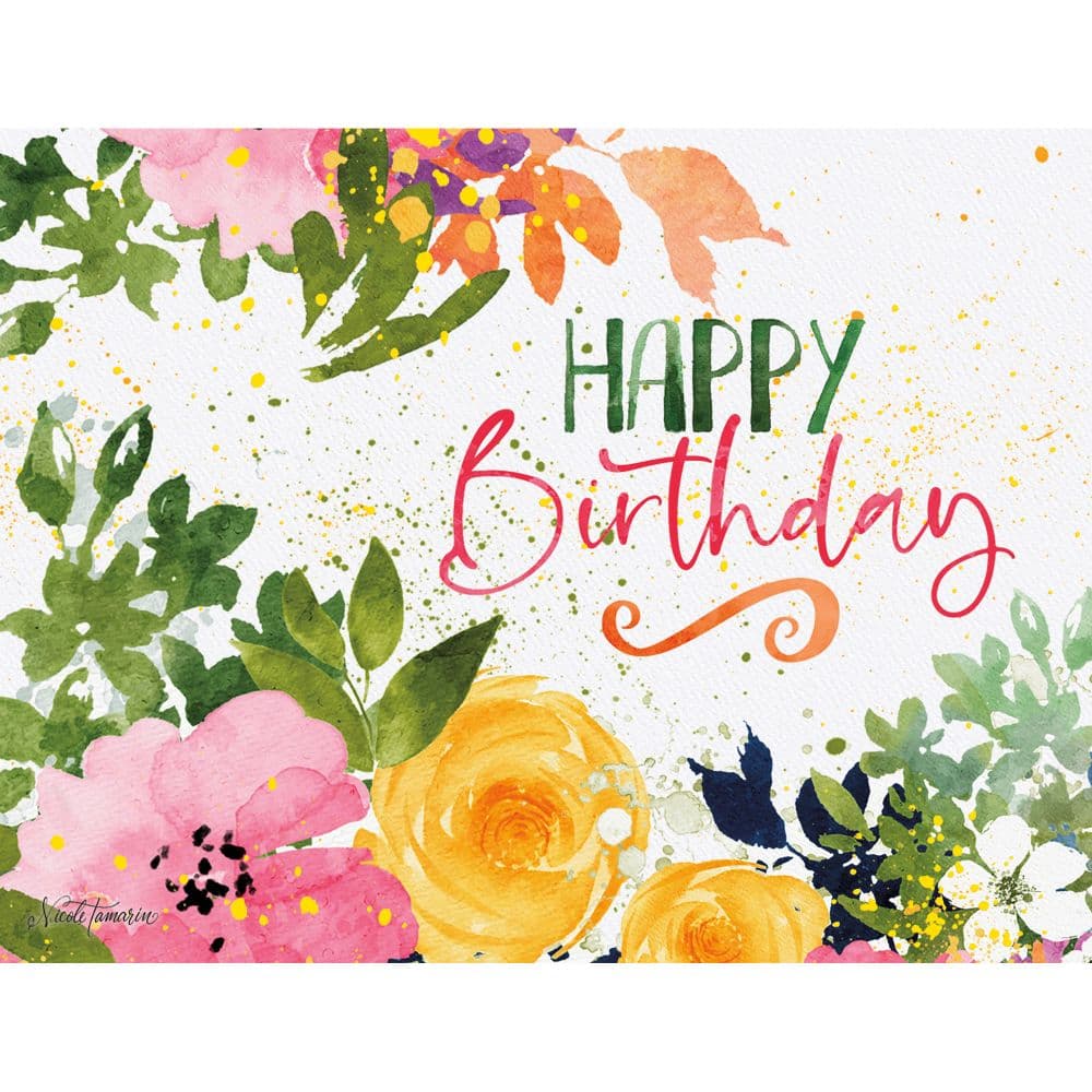 Floral Party Birthday Assorted Boxed Note Cards Alt3