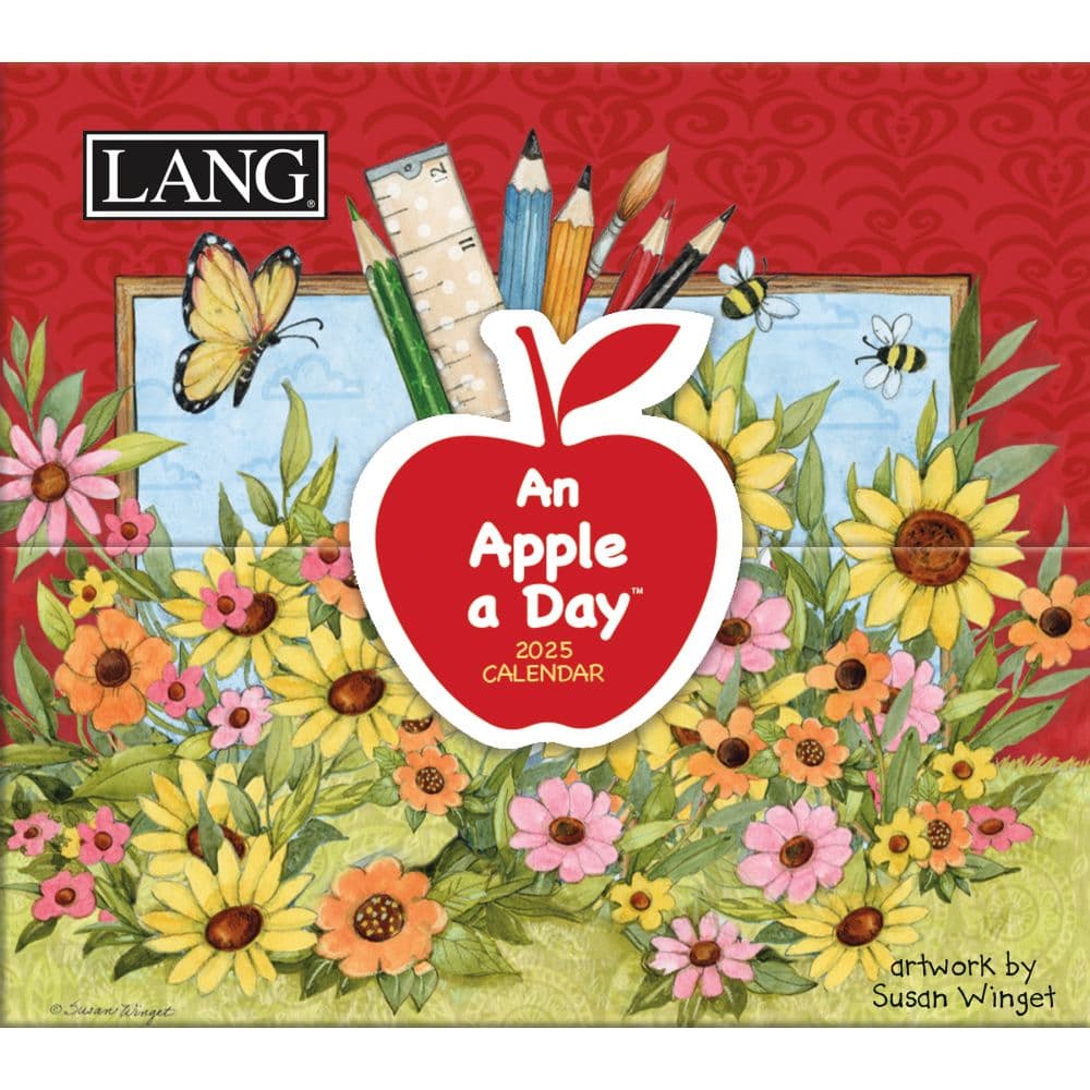 An Apple a Day 365 Daily Thoughts by Susan Winget 2025 Mini Desk Calendar _Main Image